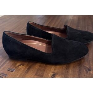 Vionic Women's Willa Loafers Black Suade Size 10 Wide Arch Support